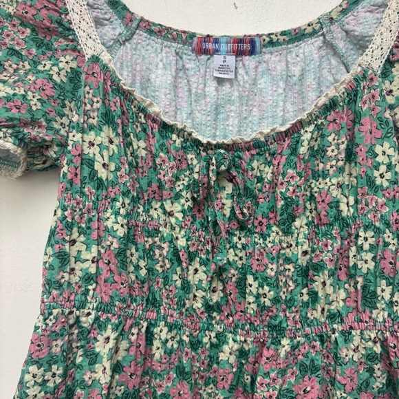 Urban Outfitters Alice Green Floral Mini Dress - Picture 7 of 13